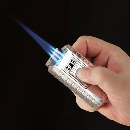 GALINER Torch Lighter Windproof Jet Gas Cigar Lighter Top Cigar Holder Smoking Gift Set with Gift Box